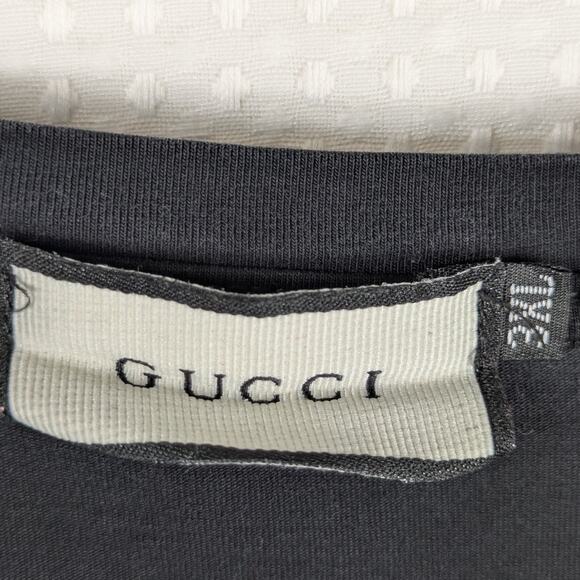 Gucci Inspired 3XL Black Embroidered Designer Style T-Shirt Men’s Streetwear - Picture 3 of 6
